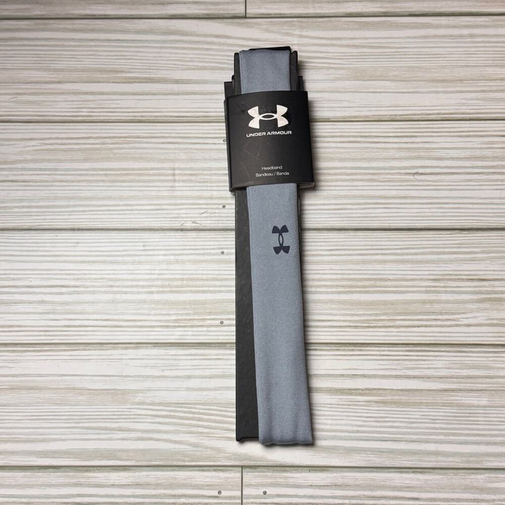 Under Armour  Logo Women’s Sporty Athletic Gray and Black Headband Sz OS
